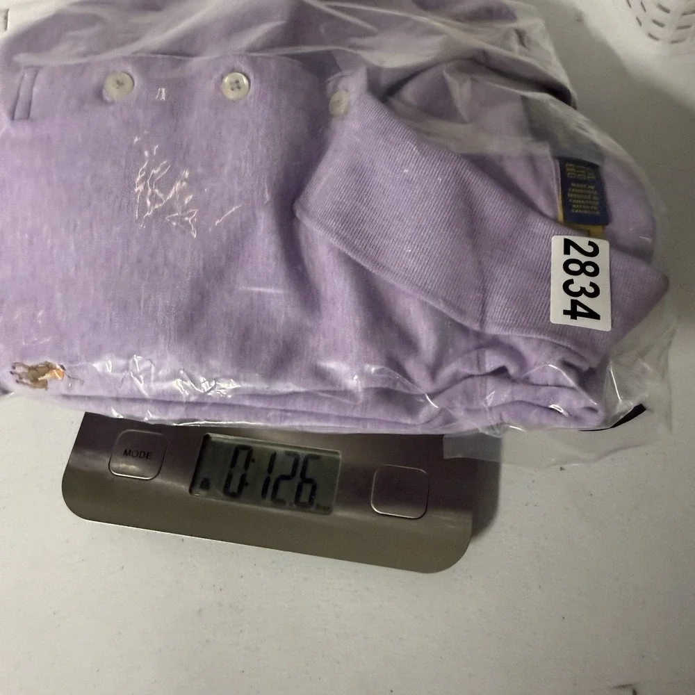 Polo Ralph Lauren Polo Shirt Men XXL Lavender Classic Fit Soft Cotton Flesh Pony